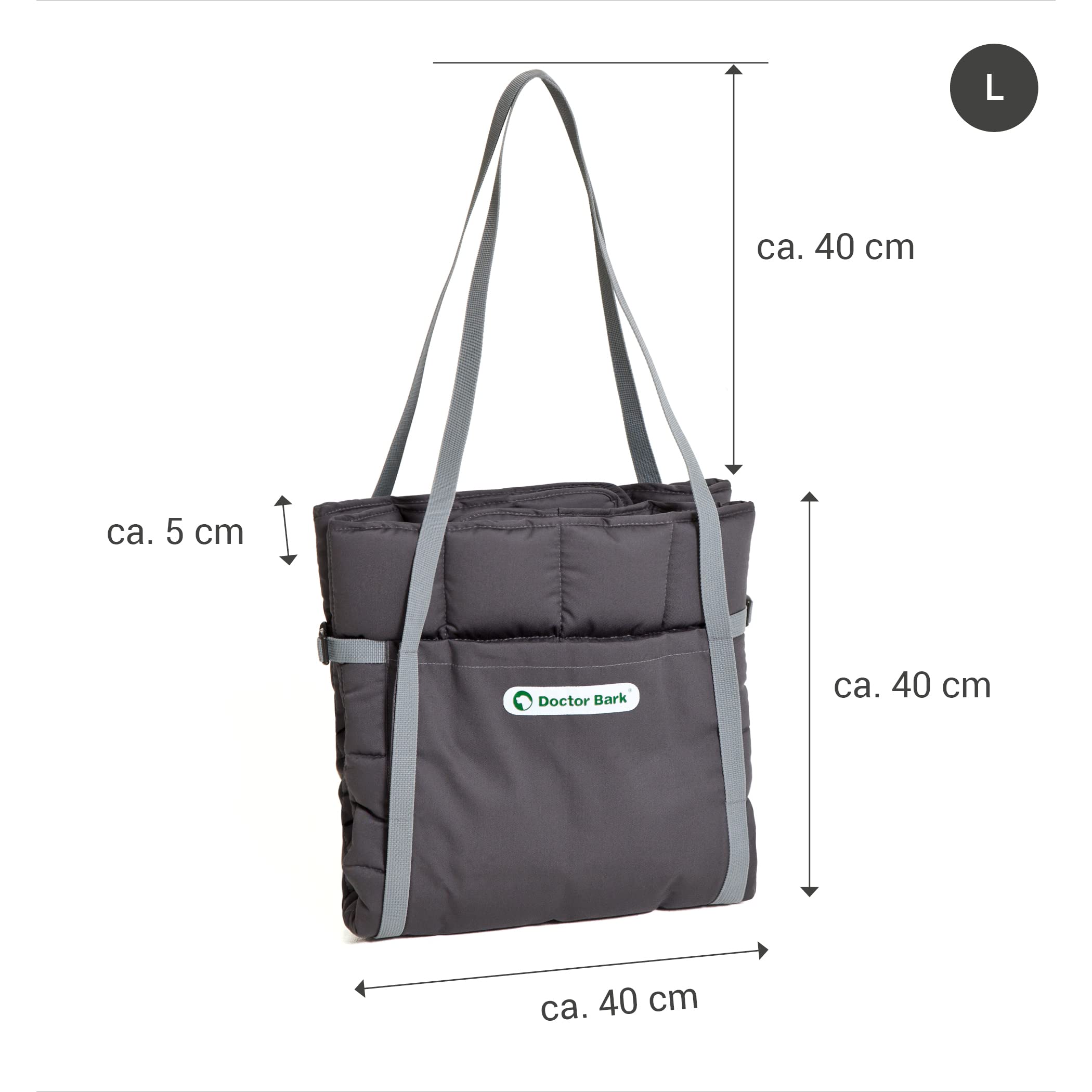 Doctor Bark Travel Bag für Hund und Besitzer, praktische Reisedecke, Allergiker geeignet - waschbar bei 95°C Größen erhältlich