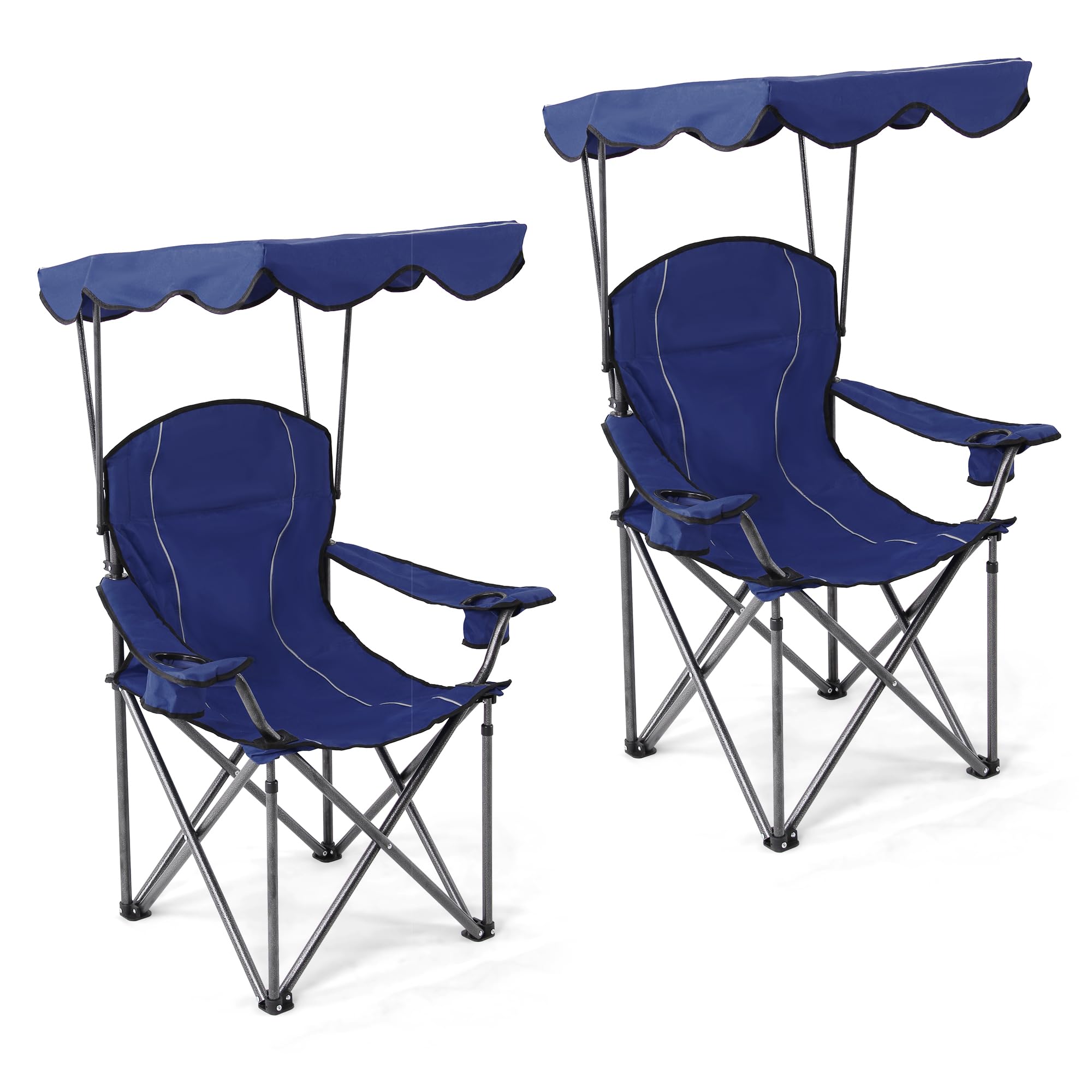 LET'S CAMP Camp Chair with Shade Canopy Heavy Duty Canopy Chair 350LBS