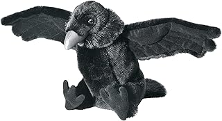 Wild Republic Raven Plush, Cuddlekins, Stuffed Animal, Soft Toy, Gifts for Kids, 12 Inches