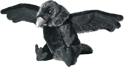 Wild Republic Raven Plush, Cuddlekins, Stuffed Animal, Soft Toy, Gifts for Kids, 12 Inches