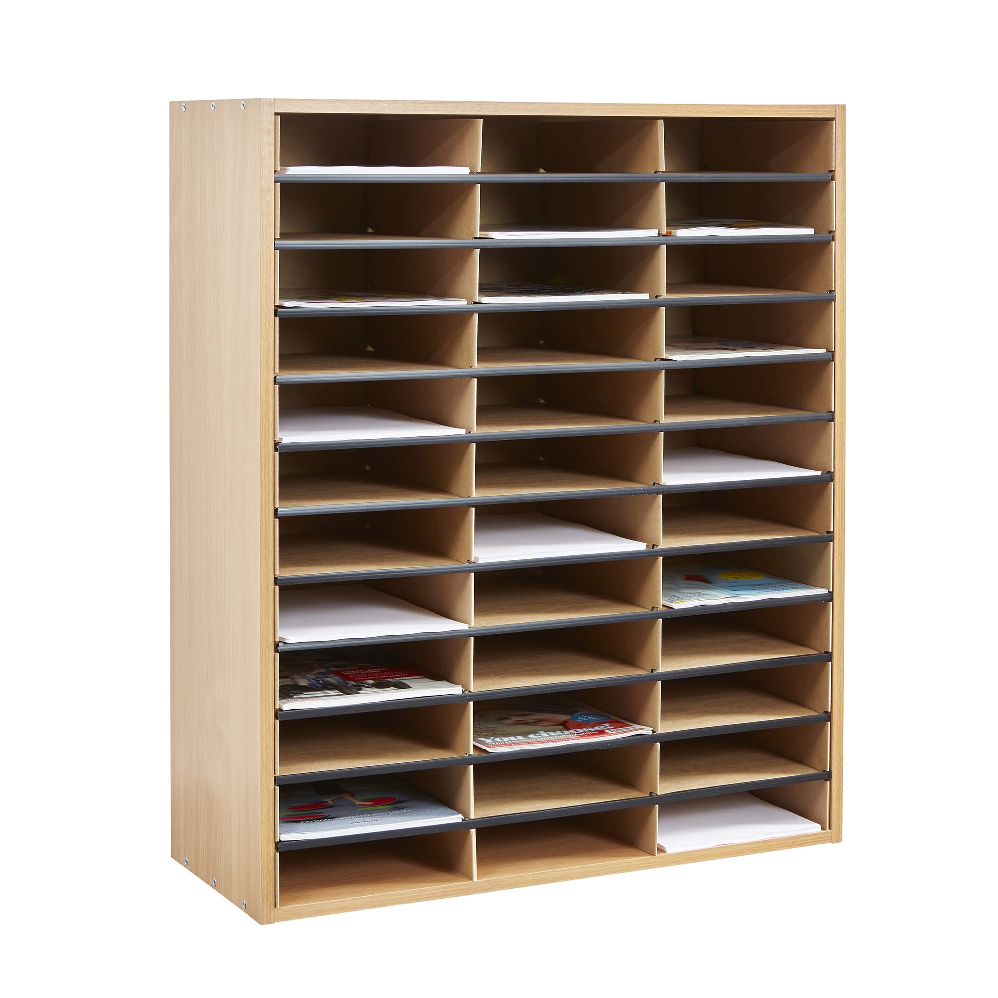 Liberty House Toys 36 Section Literature Organiser, Office Storage, Classroom Organiser, AB488