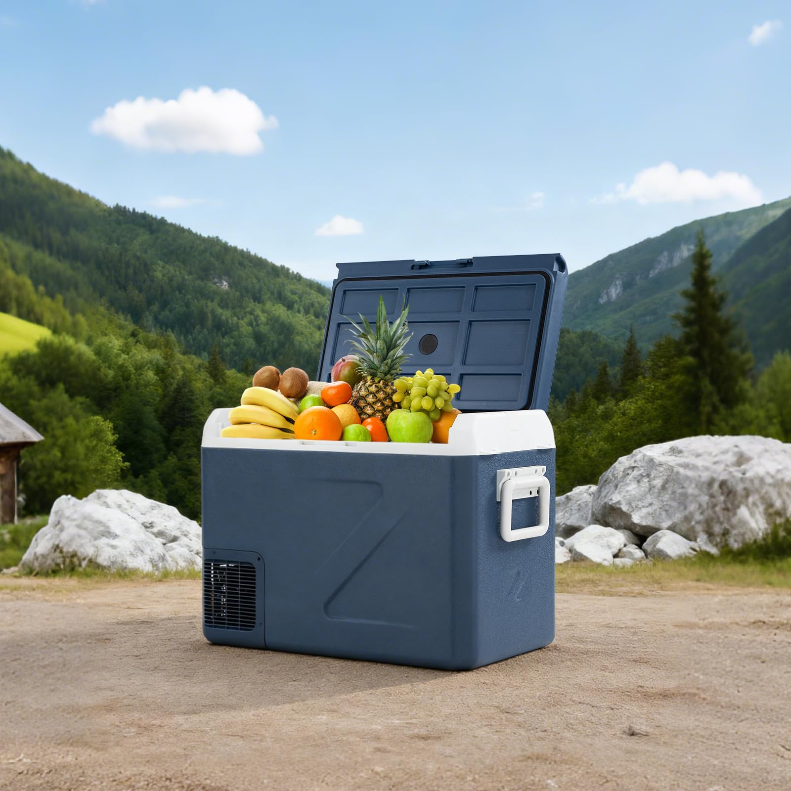 ICF41 Frigorifero per auto da 12 Volt, 42QT/40L, refrigeratore elettrico portatile da 15,6 °C a 20 °C, 12/24 V CC 100-240 V AC, per campeggio, viaggi su strada, camper, camion