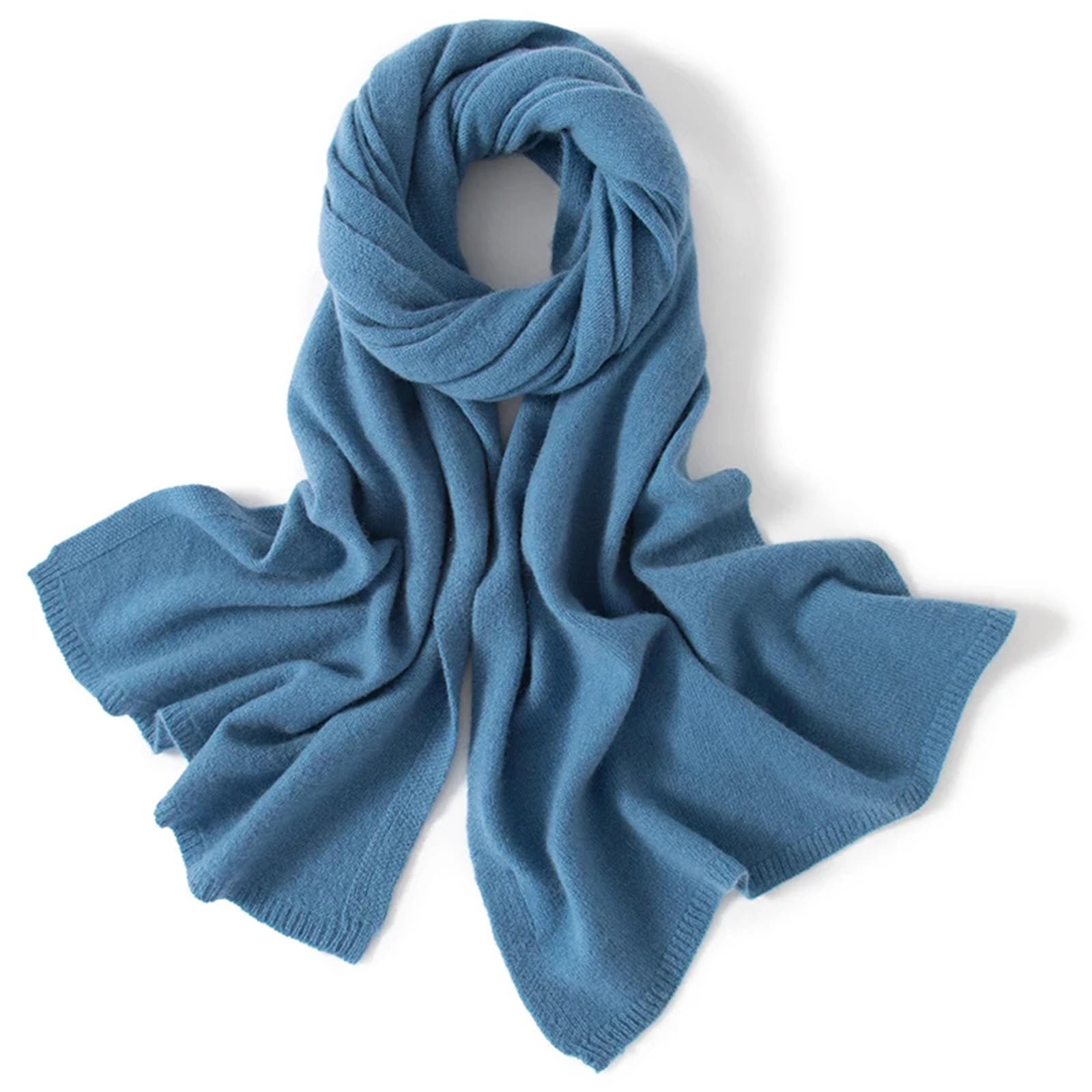 Donne che lavorano a maglia inverno autunno morbido caldo Laides solido cashmere sciarpe