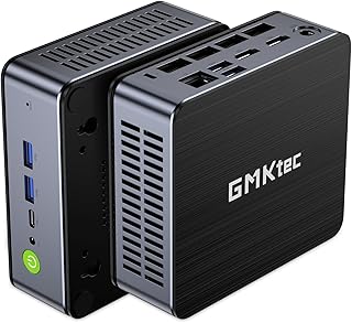 GMKtec Gaming Mini PC Windows 11 Pro AMD Ryzen 7 7735HS Mini Computer up to 4.75GHz 32GB DDR5 RAM 1TB Hard Drive PCIe SSD AMD Radeon 680M, 2 x HDMI, 1x USB4, 4X USB Ports, WiFi 6, BT5.2 Nucbox K2