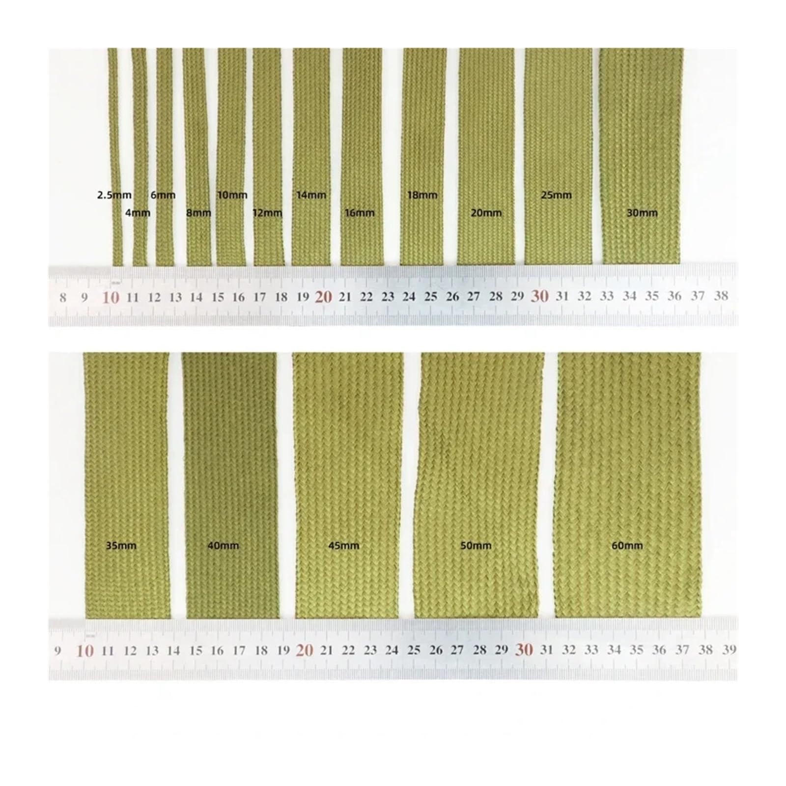 Guaina protettiva per cablaggio Guaina for cavi in ​​nylon verde militare, isolata, espandibile, in poliammide ad alta densità, intrecciata, con isolamento a tenuta stagna, protezione for cavi(60MM_10