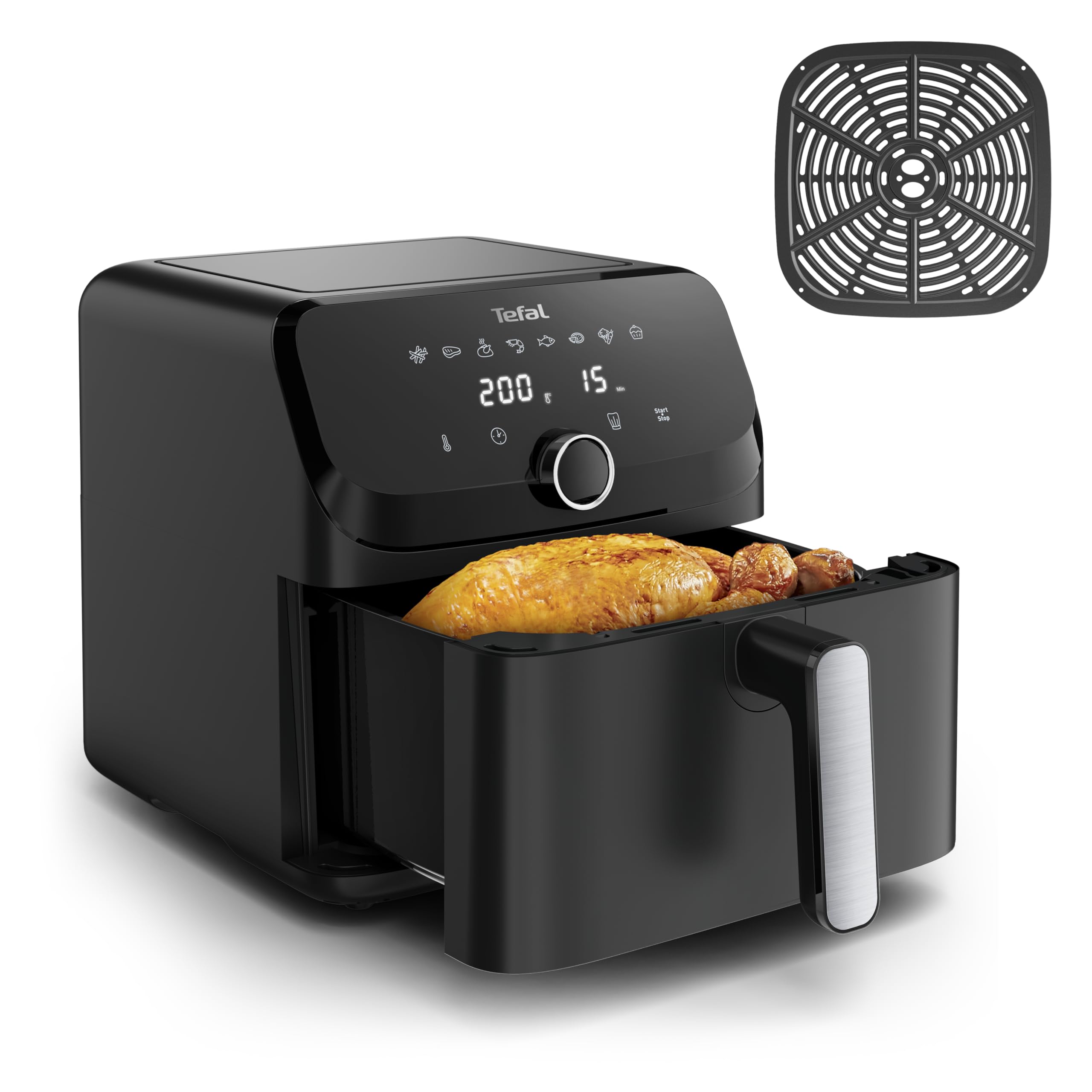 TEFAL Easy Fry Silence (EY551H) Friggitrice ad aria 5 L con tecnologie Silent ed Extra-Crisp