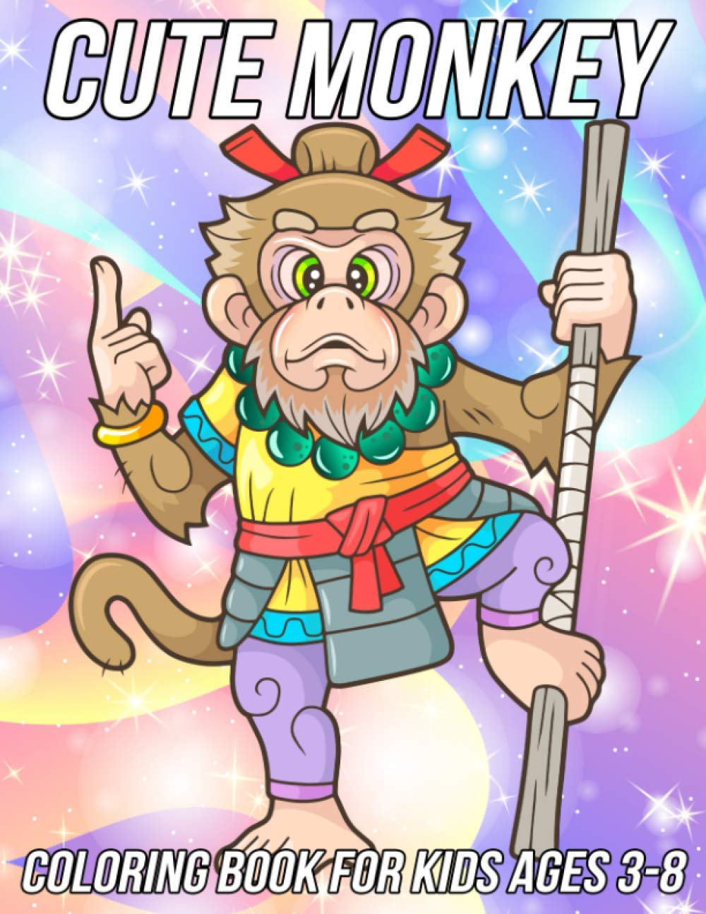 Monkey Coloring Book for Kids Ages 3-8: Fun, Cute and Unique Coloring Pages for Girls and Boys with Beautiful Monkeys Illustrations