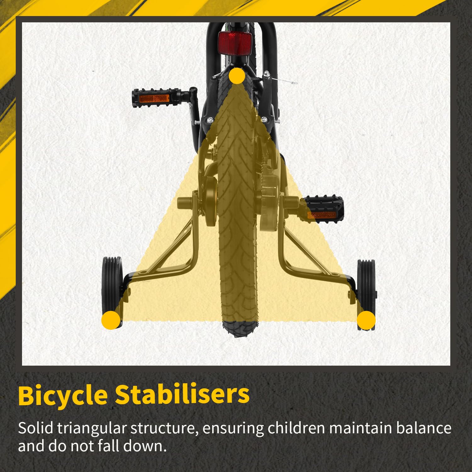Glerc Razor vélo pour Enfants de 12, 14 et 16 Pouces, Style BMX, pour Les Enfants de 2 à 8 Ans, avec roulettes, béquille et Sonnette, Disponible en Plusieurs Couleurs