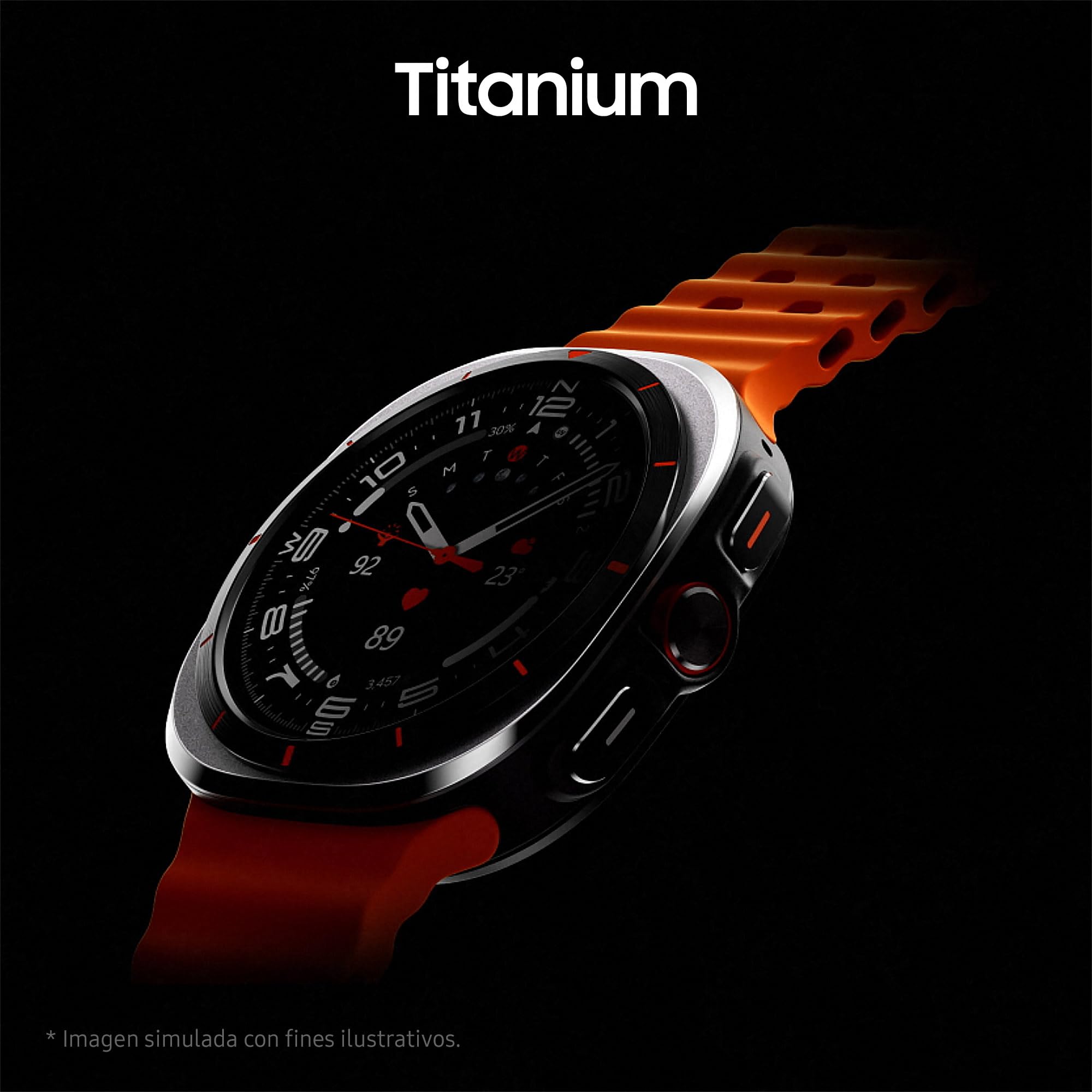 Samsung Galaxy Watch Ultra LTE 47mm + Cargador - Smartwatch, Control de Salud, Seguimiento Deportivo, naranja (Versión Española)