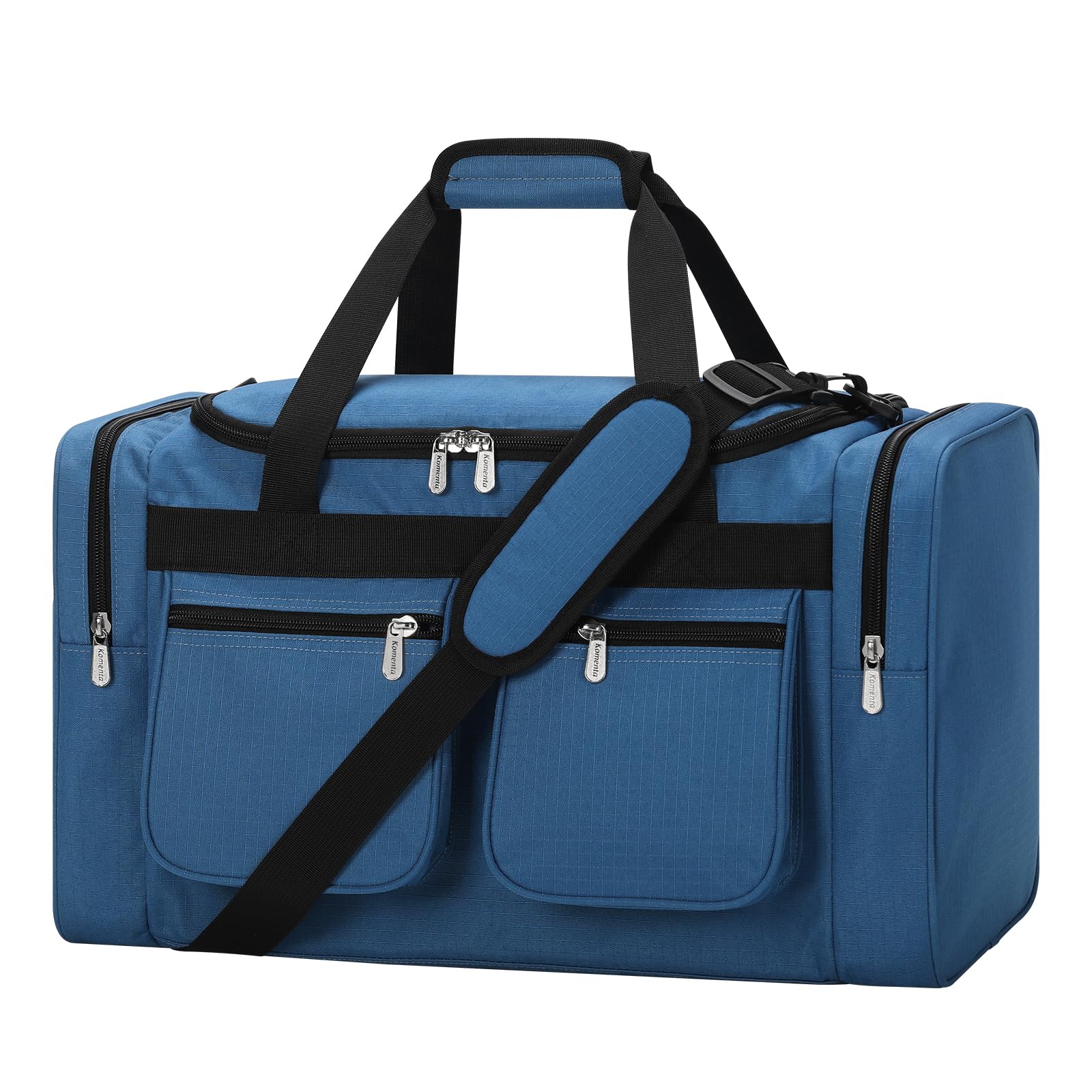ZZY Men's 40L Gym Bag Sports Duffle with Lockable Zipper, 20-Inch Holdall for Fitness, Workout, Travel, Weekend Overnight Bag (Blue)