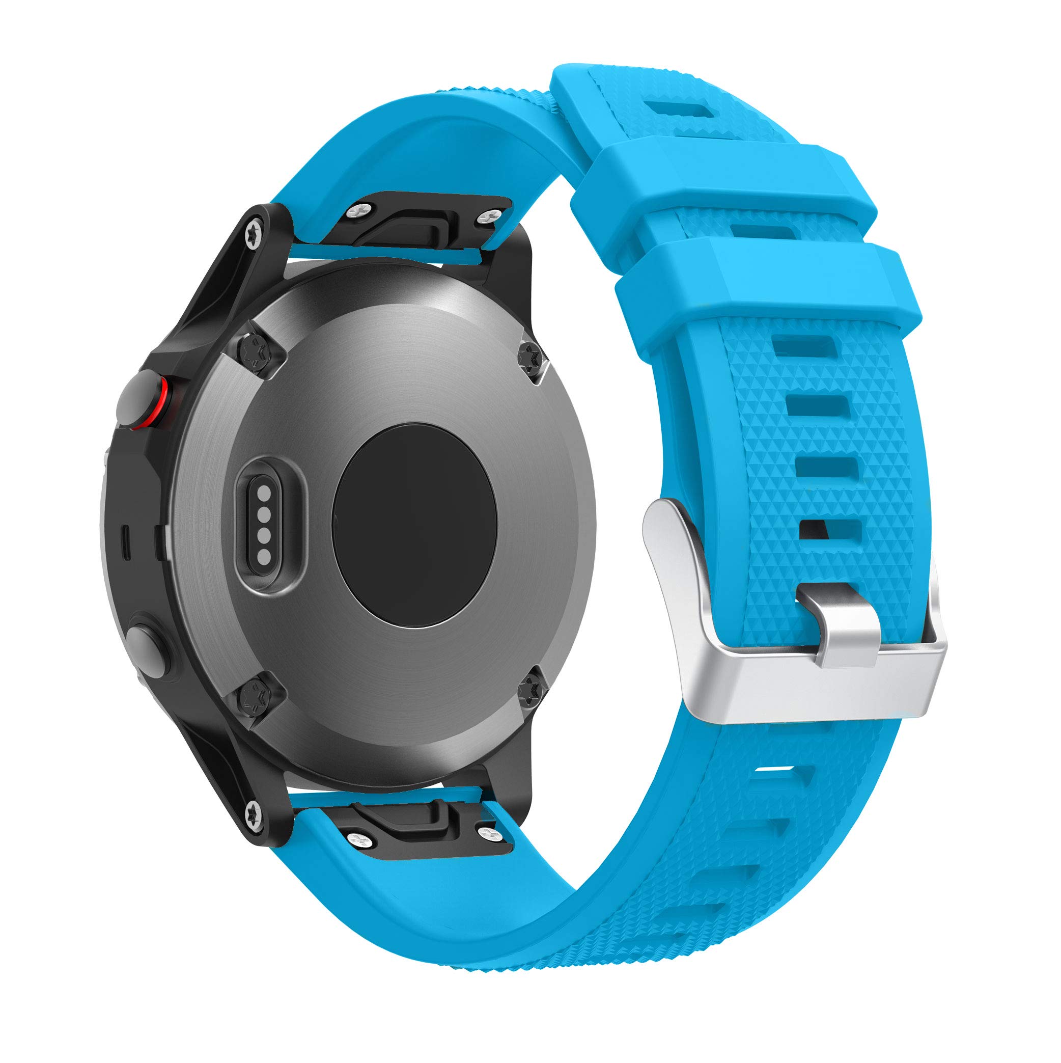 Cinturino Fenix 5/Fenix 5 Plus, cinturino da 22 mm, cinturino di ricambio in silicone per Fenix 5/5 Plus/Fenix 6/6 Pro/Fenix 7/Fenix 7 Solar/Approach S60/Quatix 5/Forerunner 935/945/Instinct