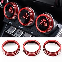 Vista 9 de Auovo Anillo de perilla de espejos retrovisores compatible con Subaru BRZ para Toyota GR86 2022-2024 2025 2026, accesorios interiores, anillo