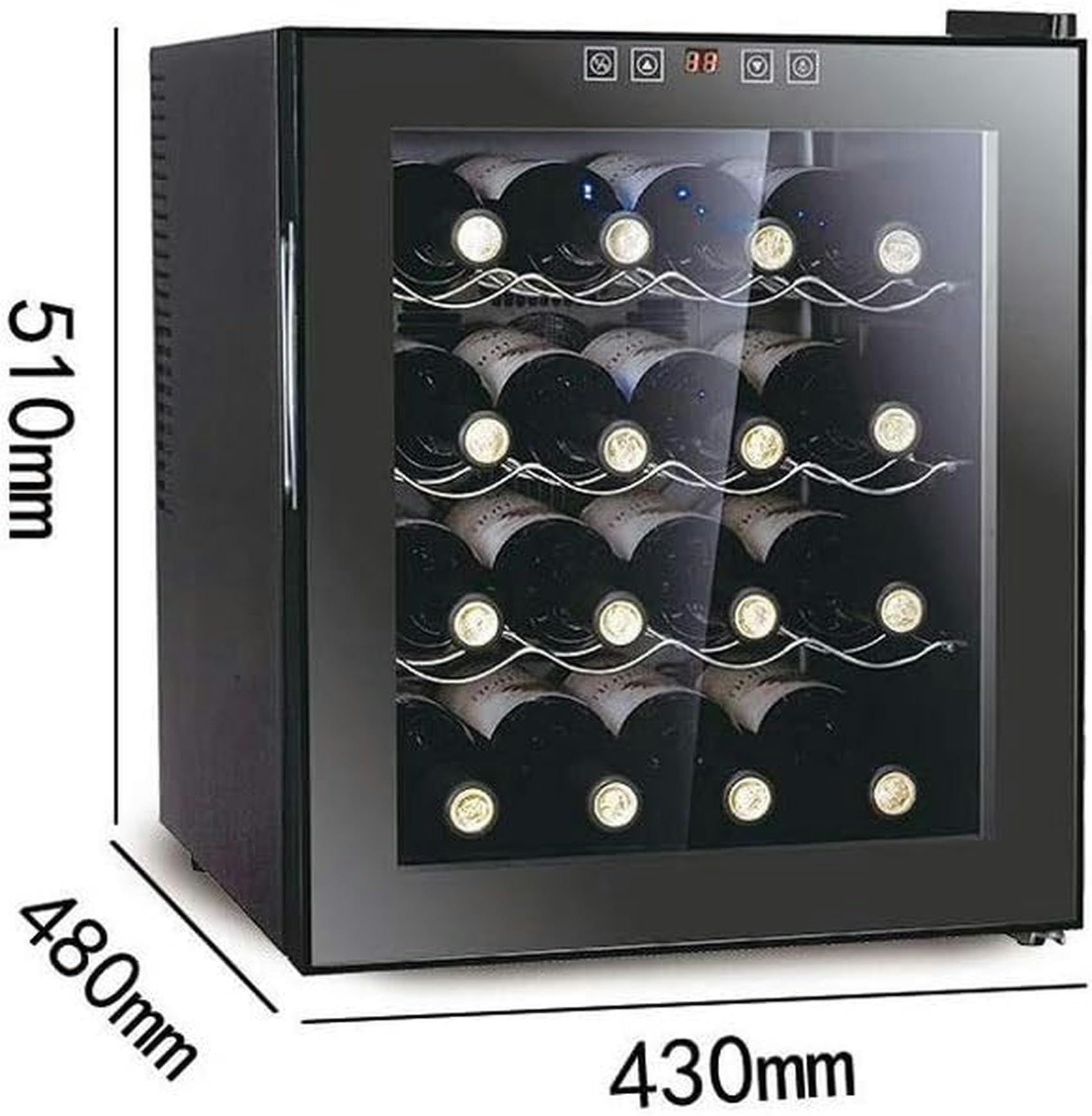 Refrigerador de Bodega de Vino Independiente Multifuncional, iluminación LED de Almacenamiento de Temperatura Constante, Enfriador/Enfriador de Vino | Encimera