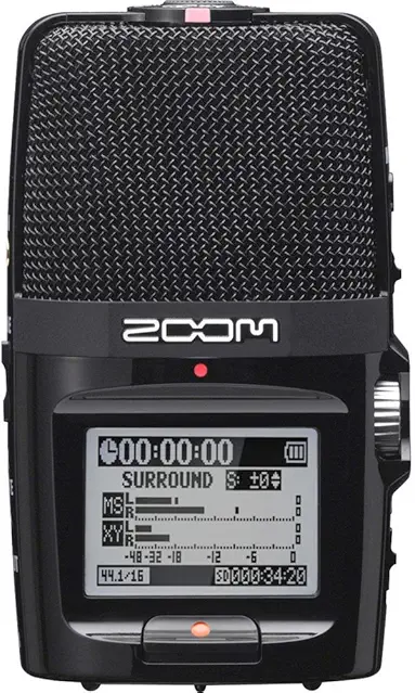Zoom H2n Portable Recorder, 5 Mics, X/Y, Mid-Side, Surround, Ambisonics, SD Card, Music/Video/Interviews