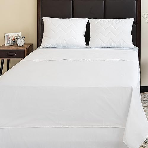 Miniatura 5 de Superity Linen Sábana encimera tamaño individual para cama, 100% algodón, duradera y cómoda con 200 hilos, suave, transpirable y acogedora (66 x 96)