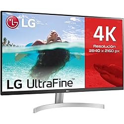 LG 32UN500P-W - Monitor 4K UHD UltraFine 32 pulgadas, Panel VA LED: 3840x2160, HDMIx2, DPx1, Altavoces 5W, 4ms, 60Hz, Conectividad Universal, Inclinación Ajustable, Color Negro