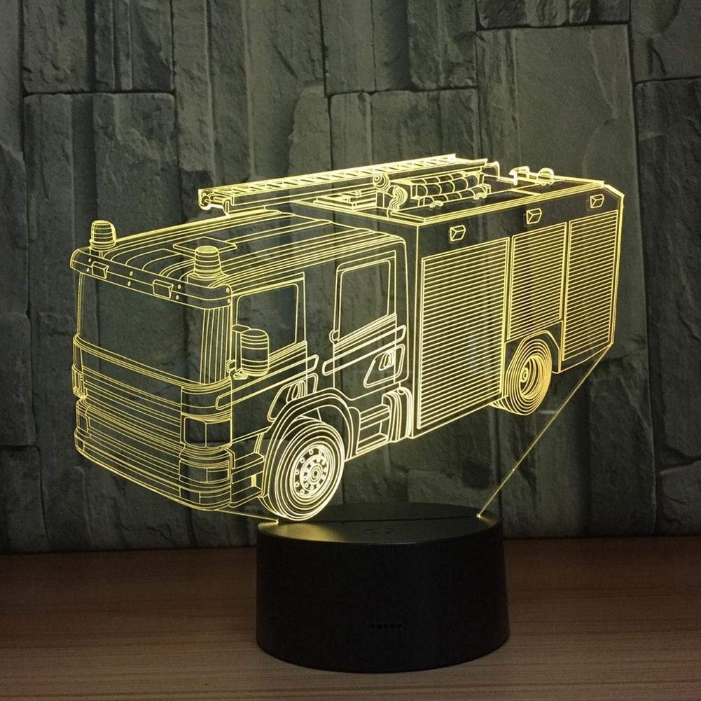 Faro 3D Telecomando 16 Luci Notturne A Colori Illusione Acrilico LED Lampada Da Comodino Lampada Da Letto Per Bambini Decorazione Da Scrivania Regali Di Compleanno Giocattolo Per Bambini