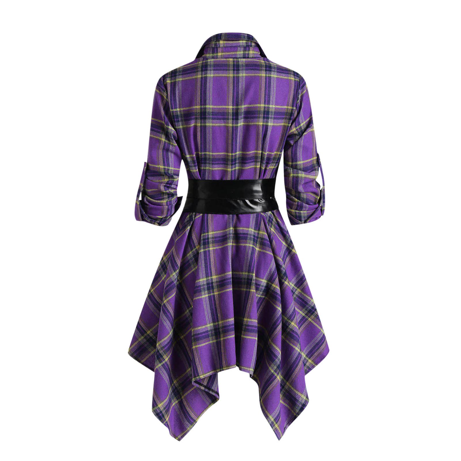 maje asymmetric plaid shirt dress Plaid Pattern Asymmetric Plaid Shirt Dress Hot Asymmetric Plaid Shirt Dress Maje Discount