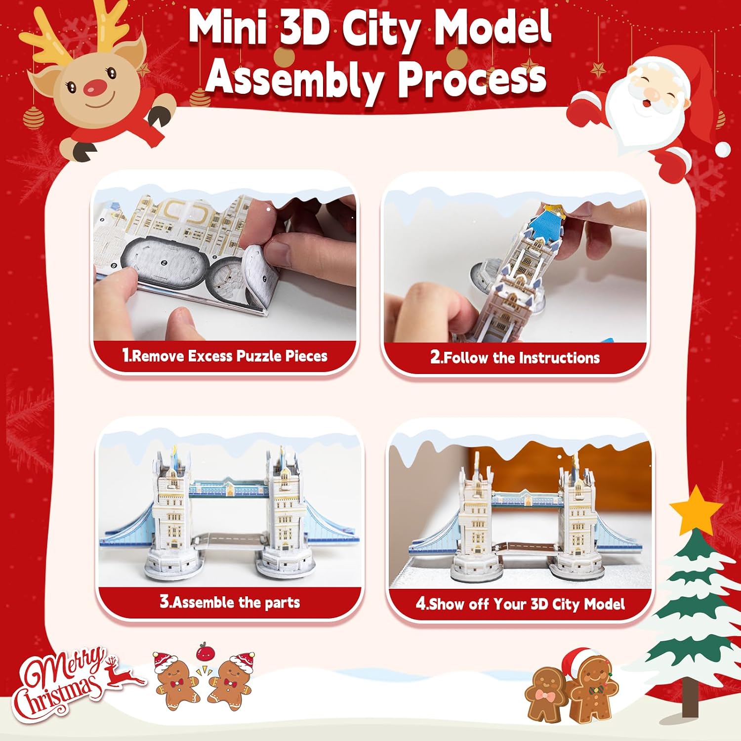 Advent Calendar for Kids 2026 , 24 Mini 3D World Landmark Puzzles image 4