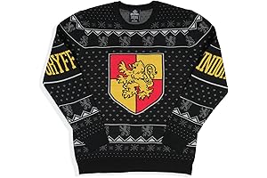 Harry Potter - Men's House Crests Ugly Christmas Sweater - Gryffindor