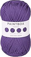 Vista 49 de Paintbox Yarns Hilo Aran 100% Algodón 1.76oz (50g), 93 Yardas (85m) - Lana Peinada Vino Tinto para Ganchillo o Tejer - Suave, Ligero para Suéteres