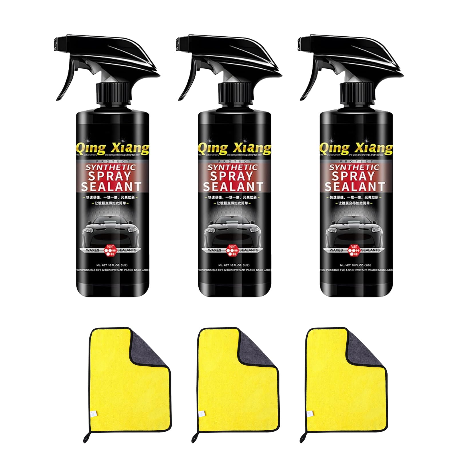 車用コーティング剤 500ML クイックコーティングスプレー Qing Xiang Synthetic Spray Sealant 撥水防汚 超耐久 耐高温 全車適用 (3)