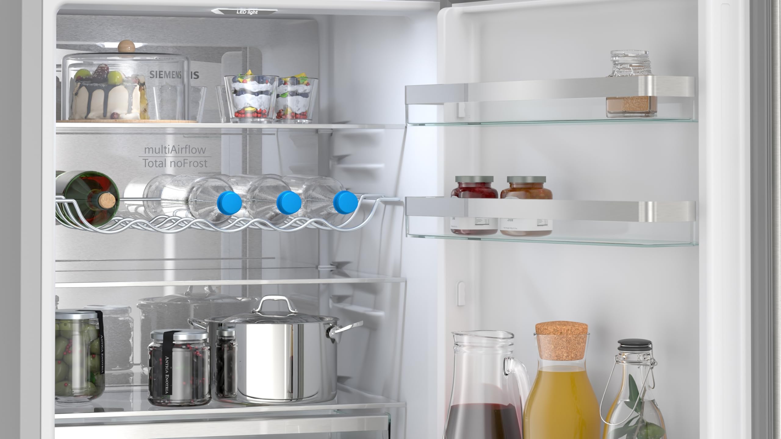 Siemens iQ300 KG36NVIAG - Frigorifero con congelatore inferiore, 186 x 60 cm, in acciaio inox