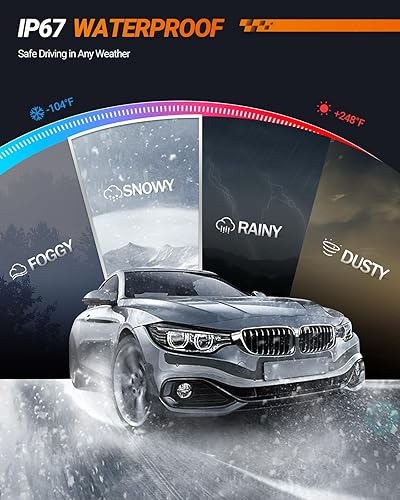 Miniatura 46 de SEALIGHT Bombillas H1, 30000LM 6500K H1 bombillas antiniebla con ventilador de refrigeración, tamaño mini 1:1 para Powersports ATV/UTV, más de 60000