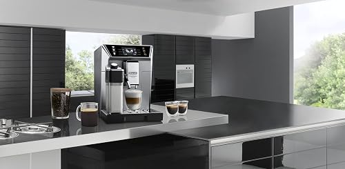 De'Longhi PrimaDonna Class ECAM550.85.MS, Machine Café Grain, Expresso, Cappuccino, 2L, 1450W, Noir et Argent - 2