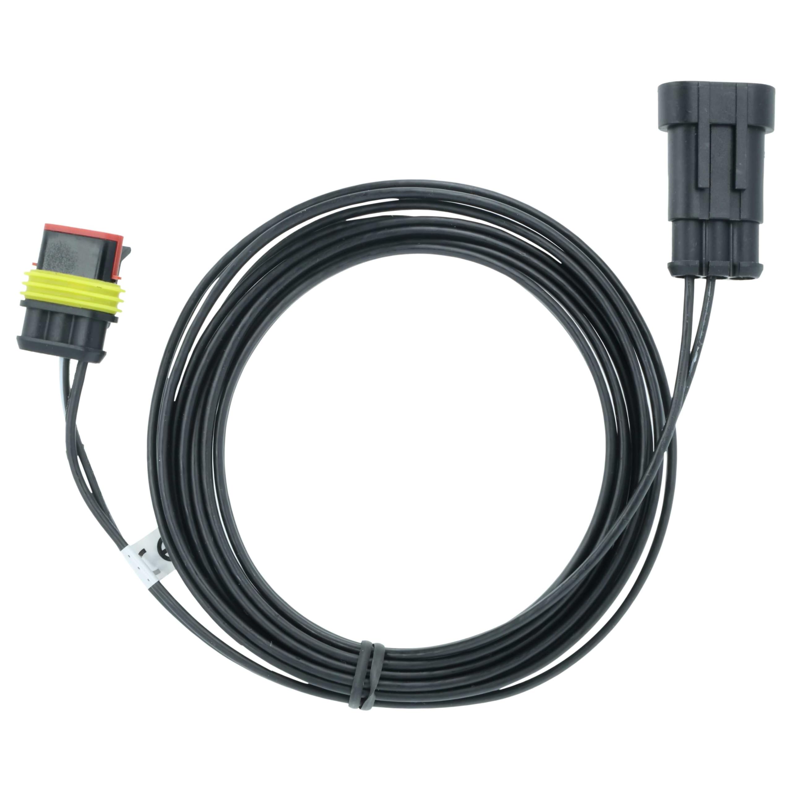 vhbw 1x alimentatore, 1x cavo a bassa tensione 3 m compatibile con McCulloch ROB S800 (2020), S600 (2016) tosaerba