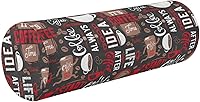 Vista 1 de Coffee Bolster Pillow and Cover Neck Roll Pillow for Sleeping Small Round Pillows Decorative Throw Pillows Cylinder Body Pillow Pillow