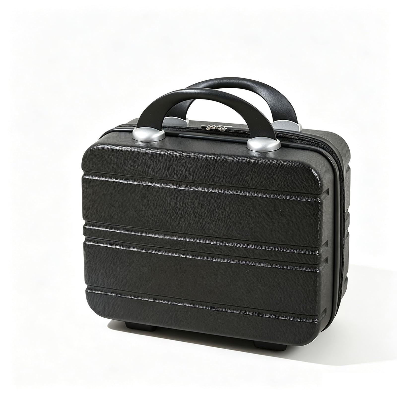 Mini Beauty Case da Viaggio da 14 Pollici - Organizer Cosmetico Leggero E Portatile, Bagaglio Multifunzionale per Weekend Fuori Porta E Oggetti Essenziali da Viaggio Black