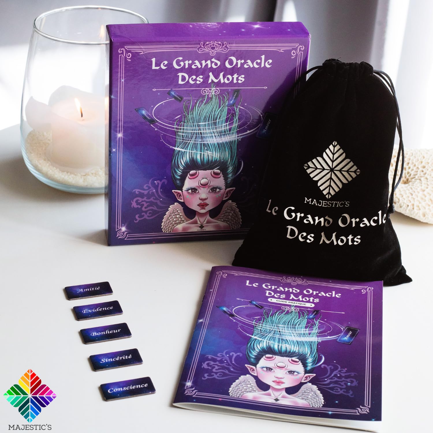 Le Grand Oracle des Mots – Oracle Divinatoire de 150 Mots (Français) – Cartomancie – Outil Ludique, Précis, Facile, Pour tous les âges et Débutants