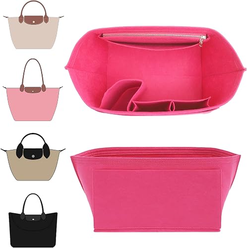 Doxo Purse Organizer Insert for Large Totes, Felt Bag Insert Compatible with Lon