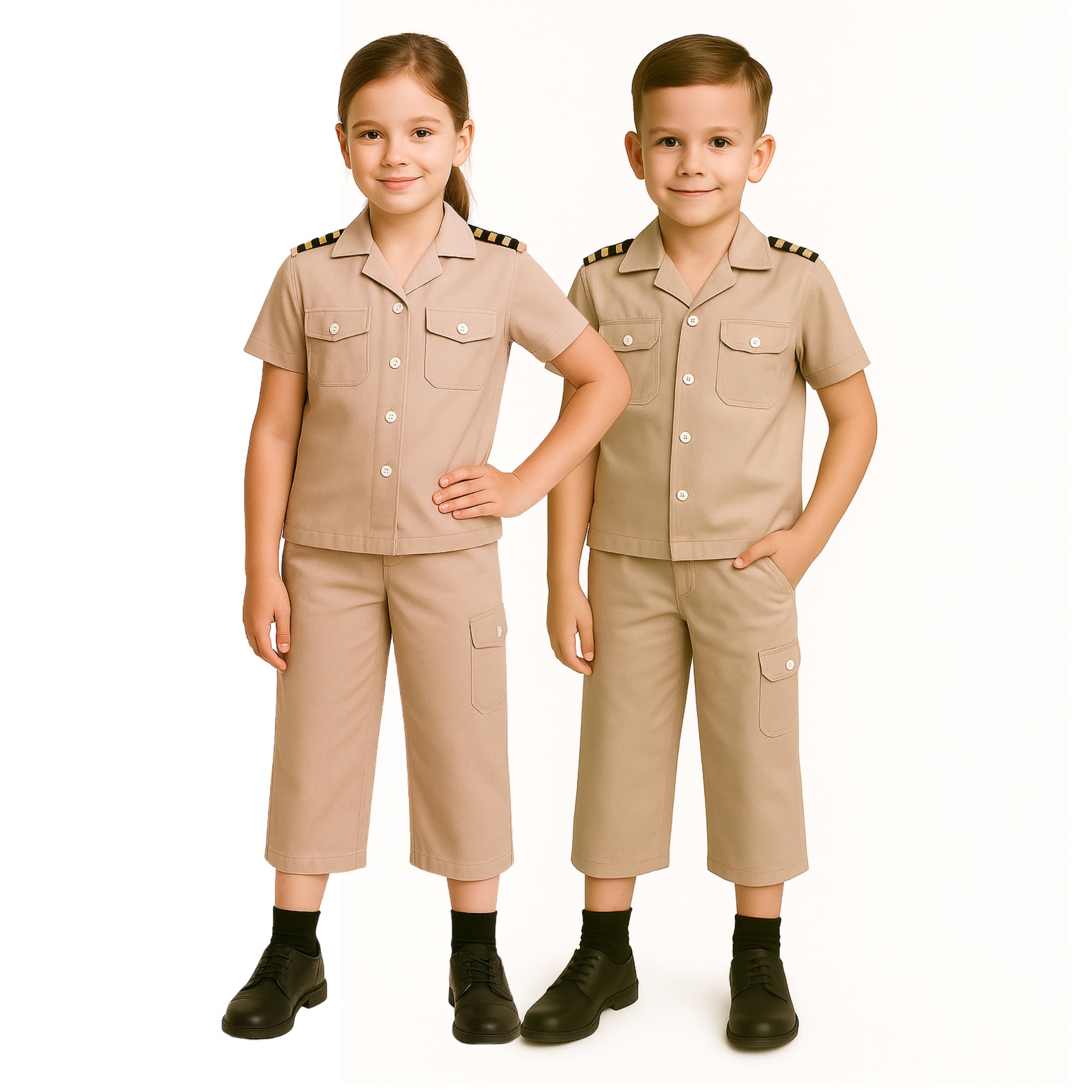 FNA FASHIONS Children Safari Explorer Costume Kids School Jungle Fancy Dress Party Accessory (Small (4-6 Years))