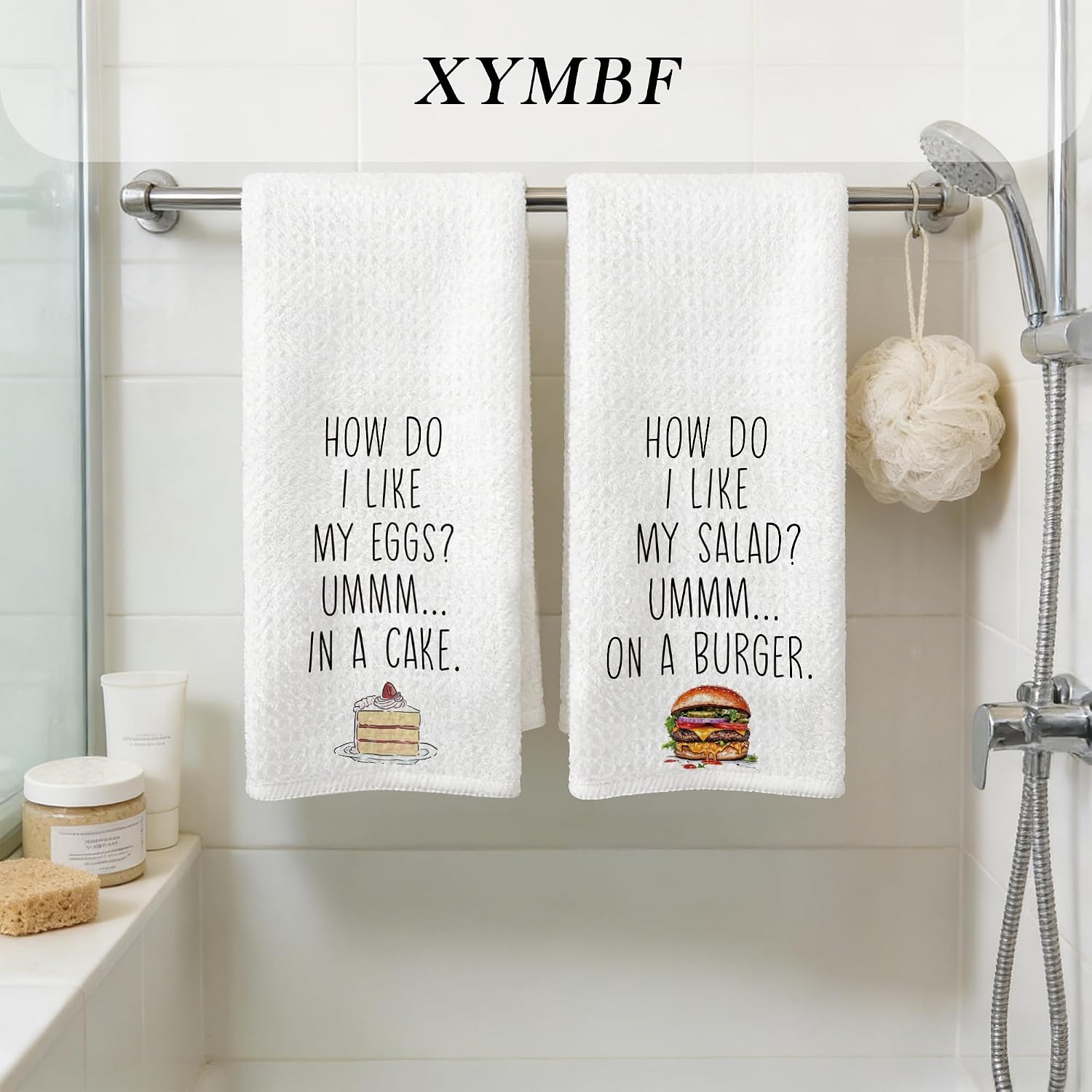 Funny Cake Baking Gift Kitchen Towels, Cake Baking Gifts for Women Men, Gifts for Dessert Lovers Bakings Gift Humor Decor Hand Towels for Kitchen Baking Decor, 16x24 Inch Set of 2 image 5