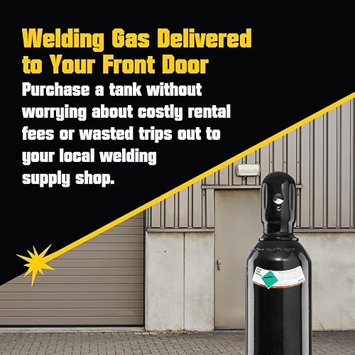 Miniatura 5 de PrimeWeld Tanque de soldadura de gas 100% argón completo 80CF  DOT 3AA  Válvula CGA 580 de EE. UU.  El mejor gas para aplicaciones de soldadura TIG