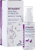 Vetradent Dental Spray for Dogs & Cats - Biotrate Technology Tartar Control, 2 oz Oral Hygiene Spray