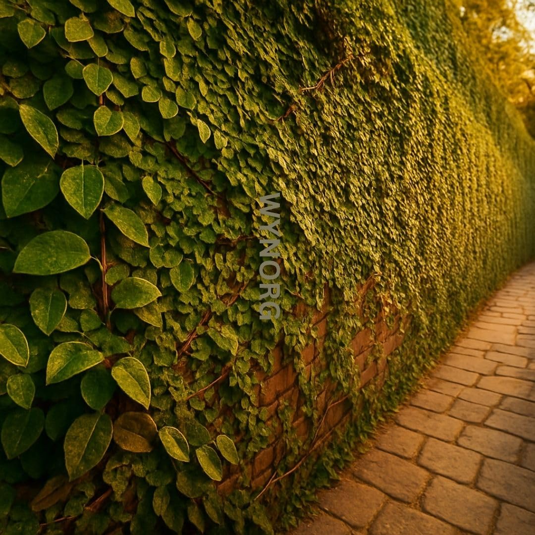 WYNORG Wall Creeper Ficus Pumila Live Plant | Creeping Fig | Fast-Growing Evergreen Air-Purifying Climber Vine for Brick Walls | Creeper Plant for Garden, Landscaping (WALL CREEPER)