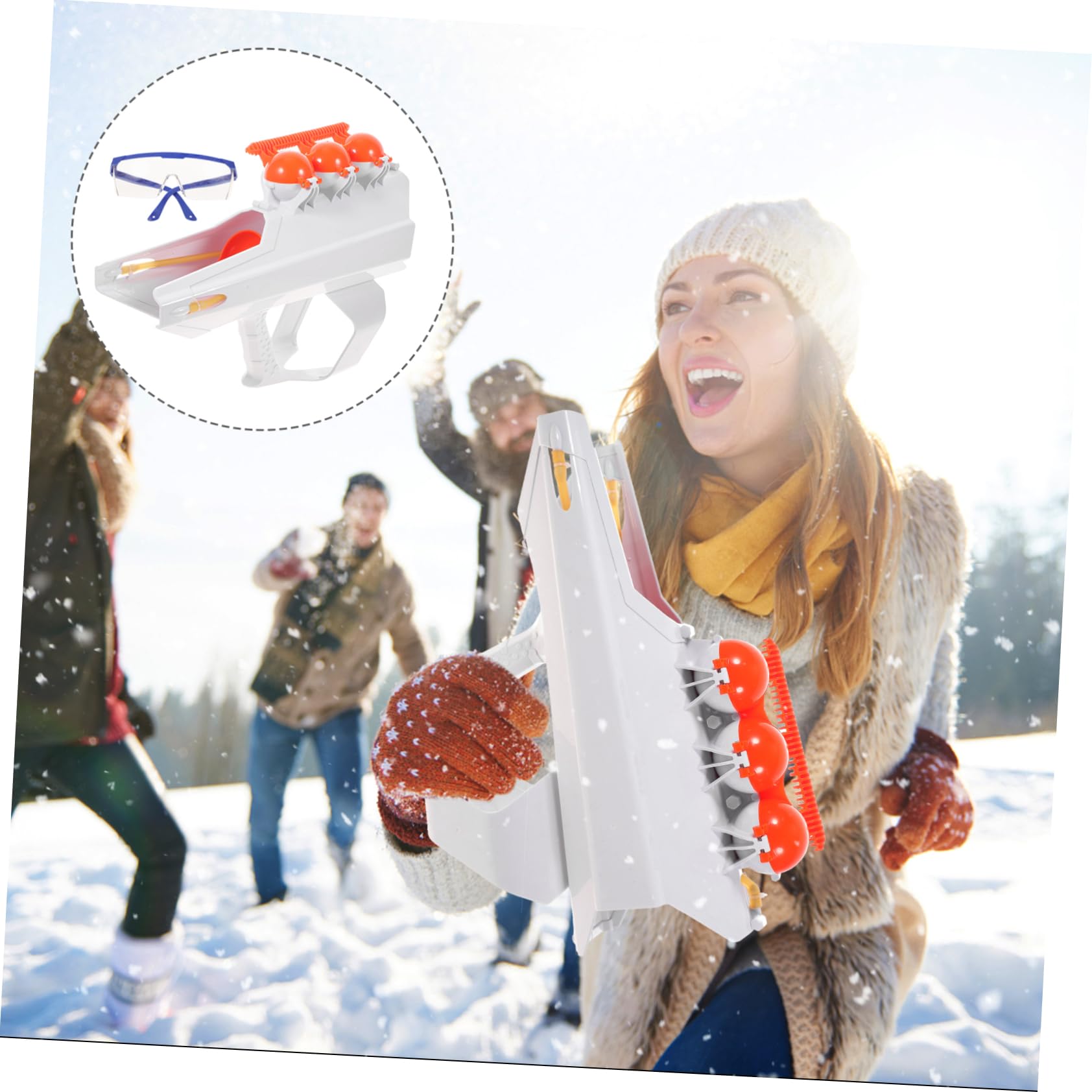 Lanciatore Sparatutto Giochi Da Esterni Combattimento Giocattoli Per Inverno Accessori Invernali Senza Batterie