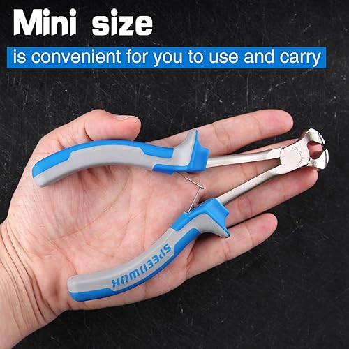 Miniatura 74 de SPEEDWOX Alicates de punta de aguja de largo alcance de 7 pulgadas, alicates de nariz delgados extra largos, mini alicates finos de alambre