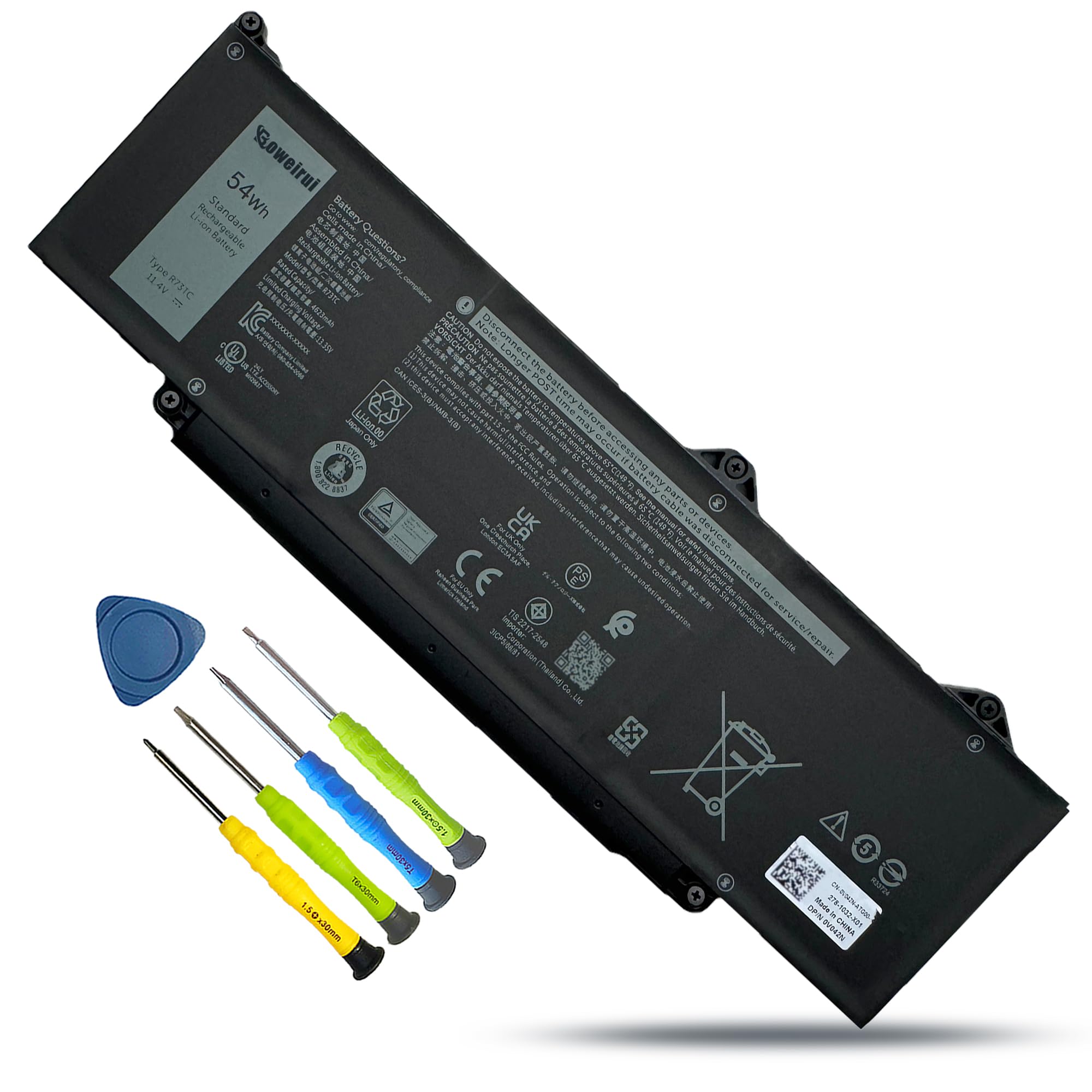 Amazon.com: 54Wh R73TC DR02P Battery Replacement for Dell Latitude