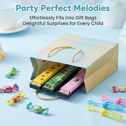 Miniatura 3 de 24 piezas de armónicas para niños a granel - Recuerdos de fiesta de cumpleaños, regalos de devolución para niños de 4-8 y 8-12 años, niños y niñas |