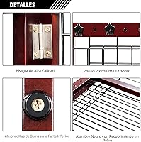 Vista 3 de Bonnlo Puerta independiente para perros, puerta de 37 a 68 pulgadas de ancho para chimenea, escaleras, puertas, valla ajustable de madera