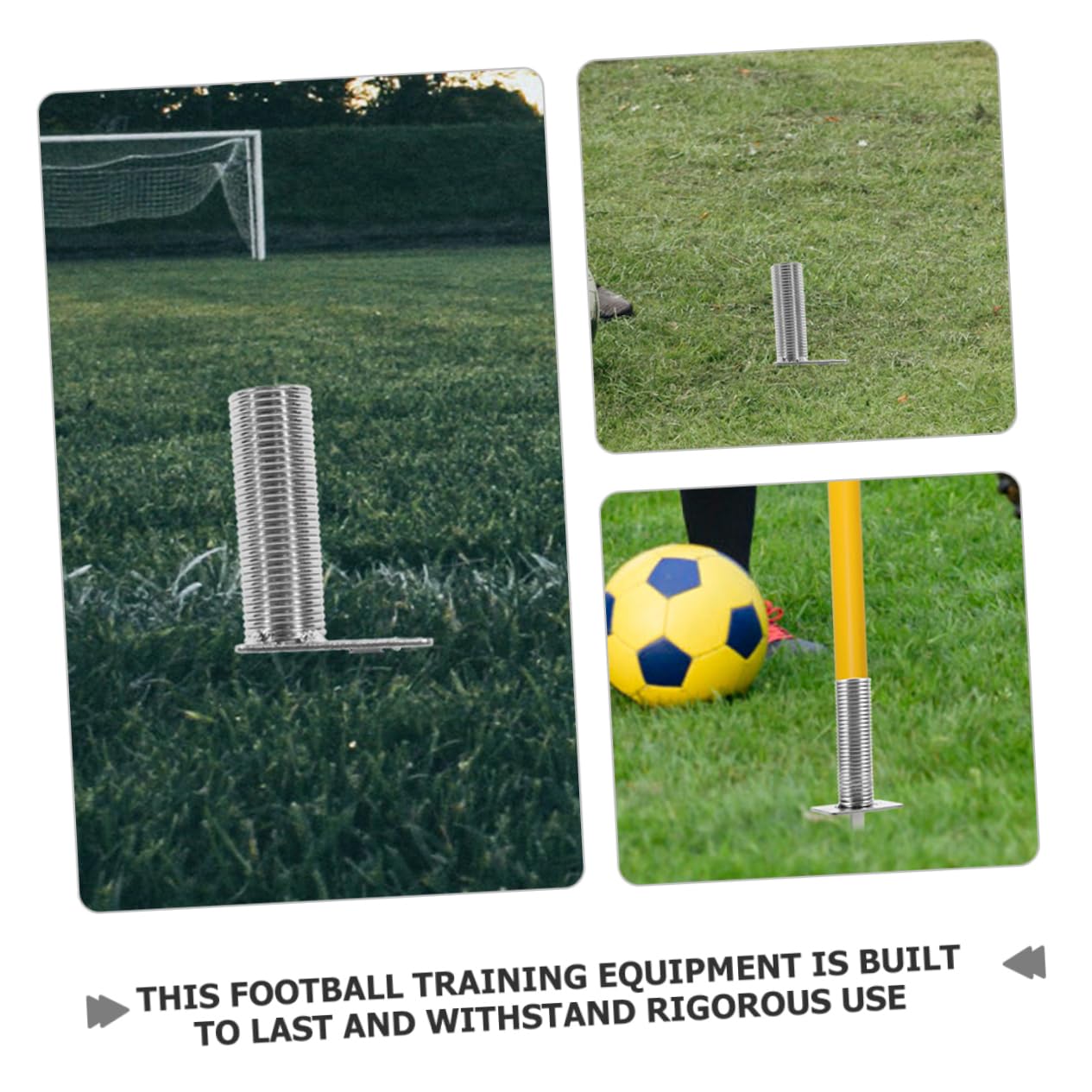 KOMBIUDA Base per Bandierina D'angolo da Calcio Supporto per Asta Bandiera Punta A Molla per Campo di Allenamento Attrezzatura per L'agilità del Calcio