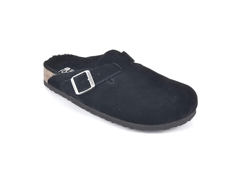 White Mountain Bari (Black/Suede/Faux Fur) Women's Shoes INTERNATIONAL SHIPPING