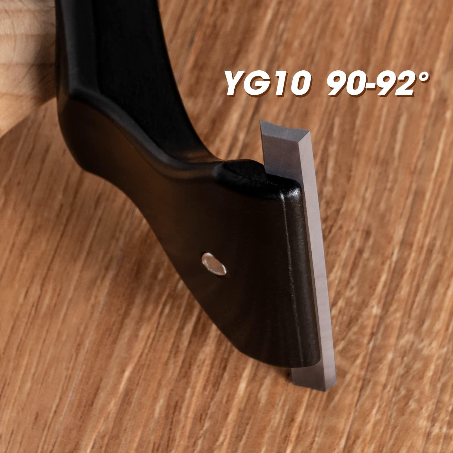 Premium Ergonomic Carbide Scraper – 2.5-inch YG10 Carbide Blade – Comfortable Beech Wood Handle – Professional Quality Paint Scraper Tool for Paint, Varnish, Glue & Rust Removal, Save time & effort