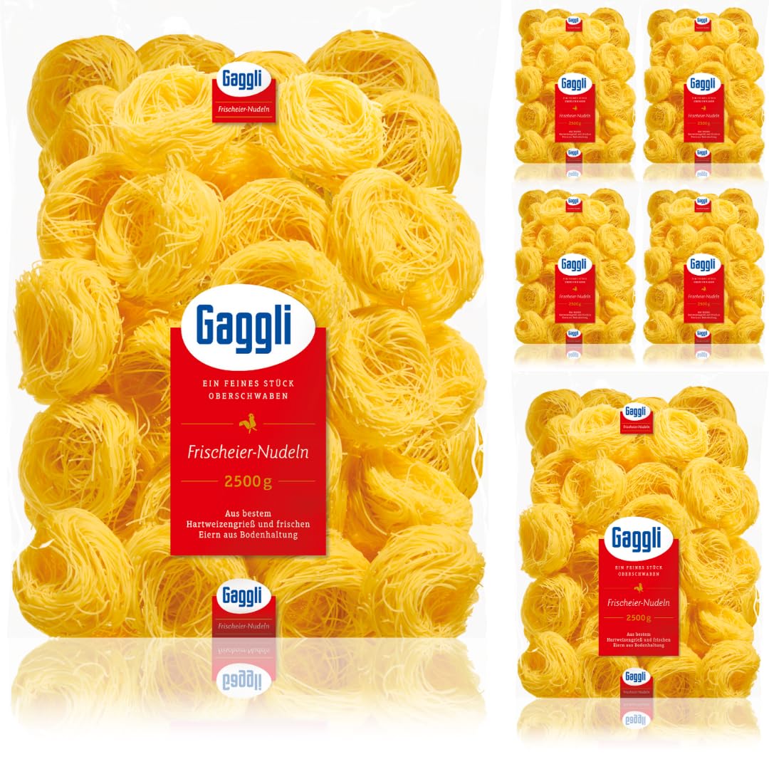 Gaggli Faden Nestchen pasta nudeln 2500 gramm x 6 Stück