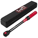 1/2 Inch Drive Click Torque Wrench, Dual-direction Torque Wrench 10-170.0ft.lb/13.60-230.5Nm, 72-tooth Torque Wrenches with Dual Range Scales, ±3% High Precision For Bike