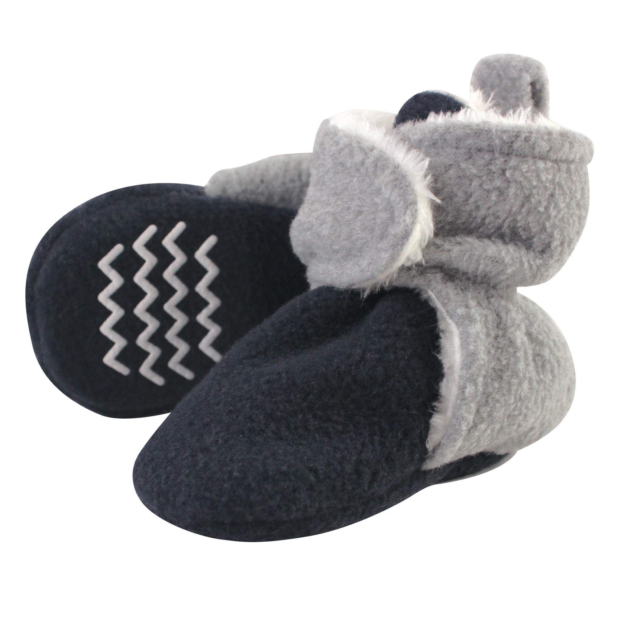 Hudson Baby Unisex Baby Cozy Fleece and Faux Sherpa Booties